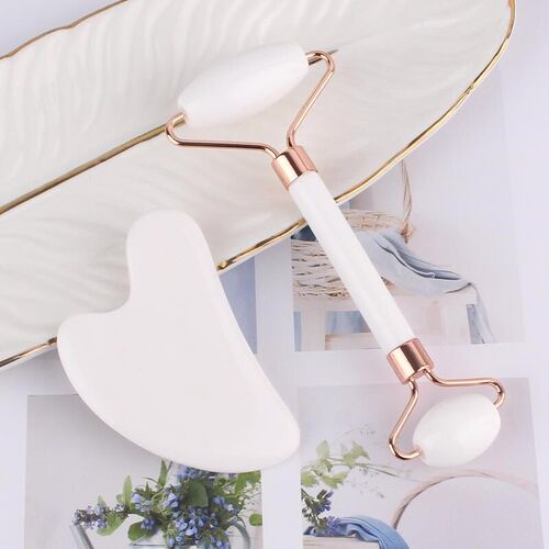 Jade Stone Facial Massage Roller Guasha Board Facial Beauty