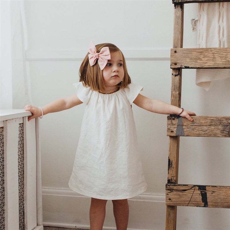 Summer Toddler Baby Girls Dress Cotton Simple Girls Home Dre图片