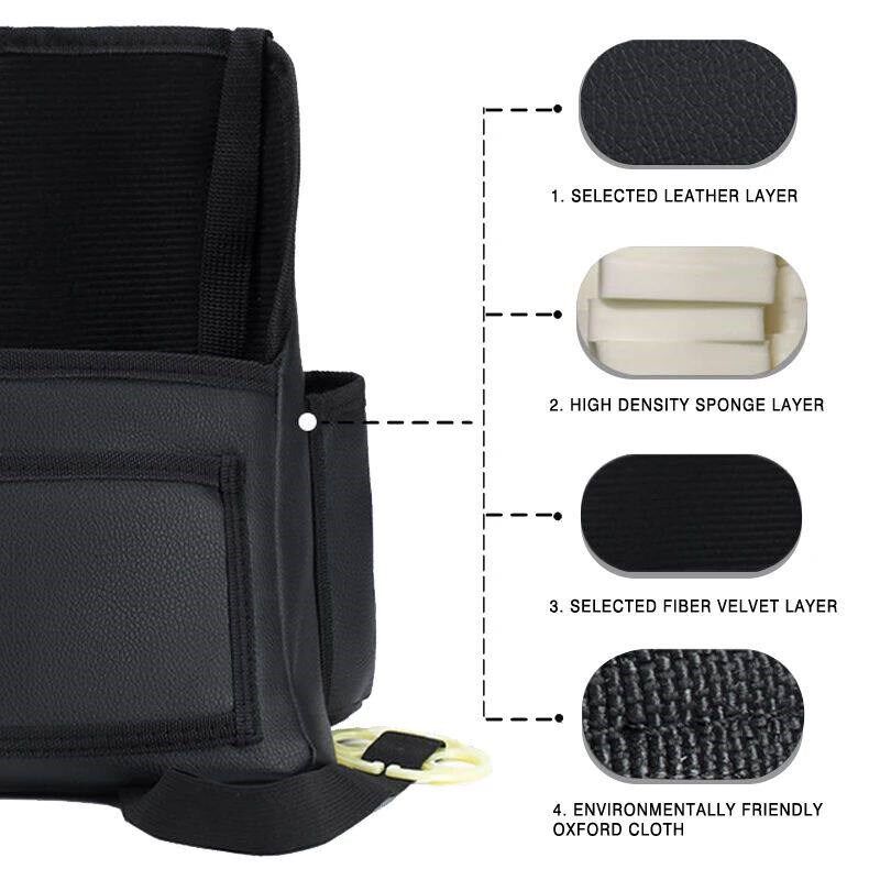 Car Seat Middle Hanger Storage Bag Leather Large Capacity Ha图片