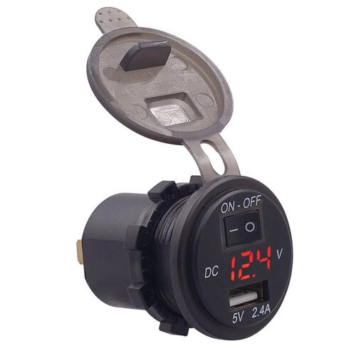 Auto Car Digital Voltmeter 12V Waterproof Volts Gauge Meter