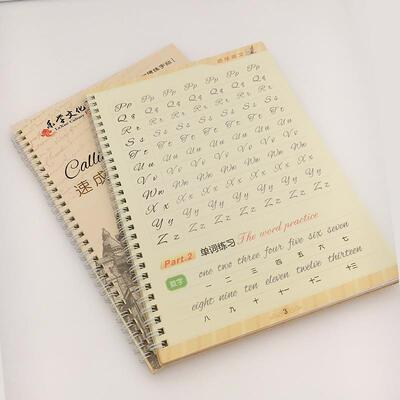 Cursive Writing English lettering Calligraphy Copybook Chi