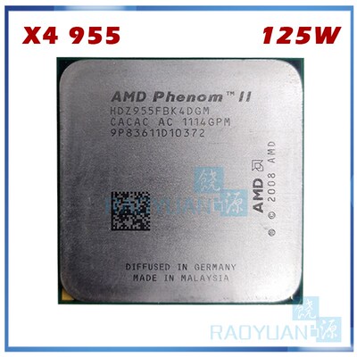 Phenom II X4 955 X4-955 125W 3.2Ghz Quad-Core DeskTop CP HDZ