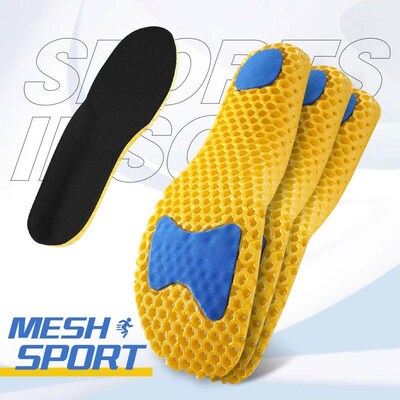 Memory Foam Insoles For Shoes Sole Mesh Deodorant Breathable