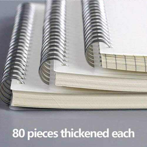 A5 A6 B5 Spiral book coil Notebook To-Do Lined DOT Blank Gri