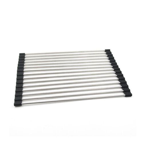 Kitchen Sink Drying Dish Rack Cup Holder Organizer Roll Stai