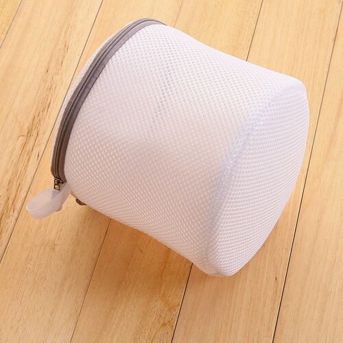 Gray Zipper Mesh Wash Bags Household Washing Machine Bag For