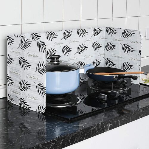 Kitchen Oil Baffle Plate, Stove Aluminum Foil Heat Insulatio