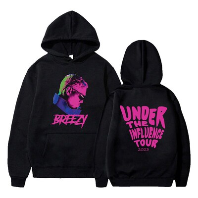 Chris Brown Under The Influence Tour 2023 Breezy Merch Hoodi
