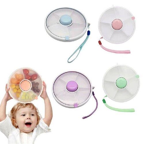 Snack Spinner Rotating Snack Box Portable Melon Candy Seeds