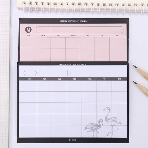 1PC Creative Weekly Plan Sticky Diary Plan Notebook Station