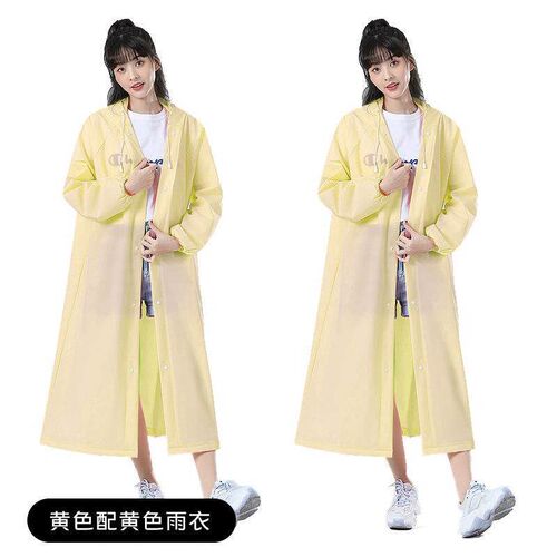 EVA Reusable Extended and Thickened One-Piece Raincoat for H