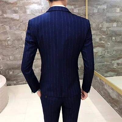 Mens Classic Striped/Checked Suits,Business Office  Piece,