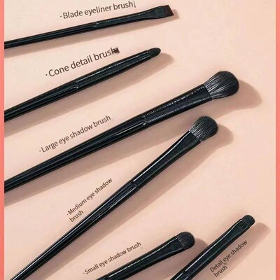 6 Pieces Blade Eyeshadow Brush Soft Cilia Dizzy Dye Eye Make
