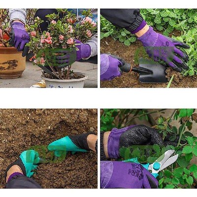 1 Pair Working Gloves Gardening Work Gloves Latex Glove