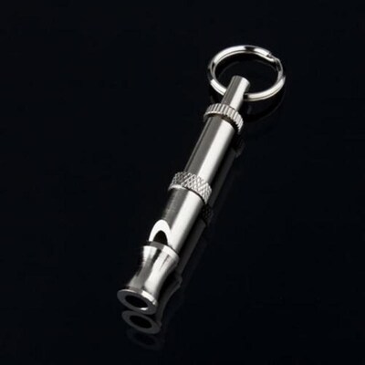 Pet Dog Whistle Silver Adjustable Dog Training Whistle Train