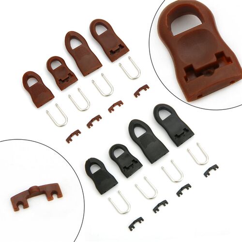 8Set Replacement Zipper Pull Puller End Fit Rope Tag Clothin