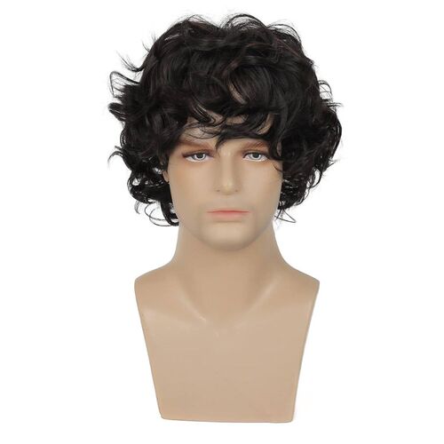 Wig Mens Short Curly Hair Fluffy Denim Style Mens Hair Hig