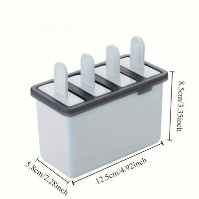 Family Ice Cream Popsicle Mold Set, 4 Homemade Popsicles, Us