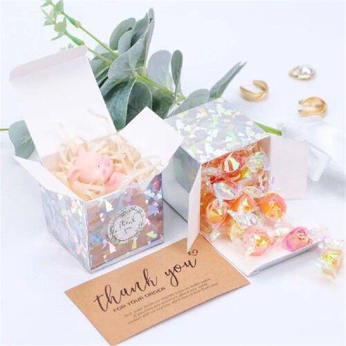 10PCS Folding Gift Packaging Box Square 5x5x5cm DIY Packing