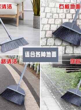 Yard bristle broom, single outdoor road, factory sanitation