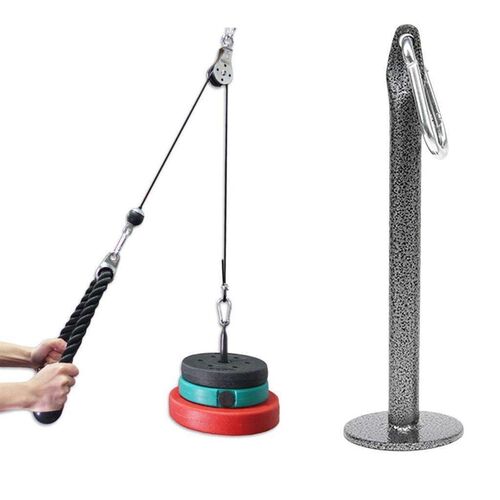 Solid Weight Plate Loading Pin Holder Bracket Stand Home Gym