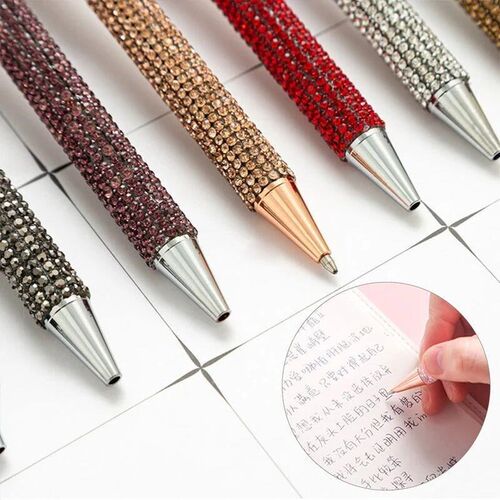 Glitter Sequin Crystal Pen 1.0mm Black Refill Ballpoint Pen