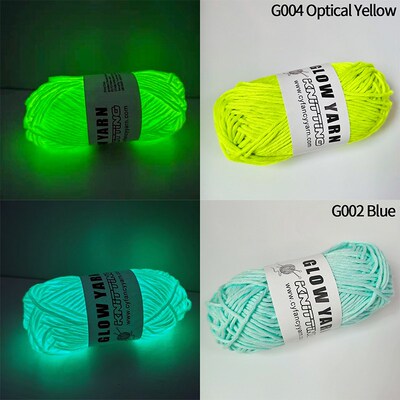 2023 Novel Functional Yarn Glow in the Dark Polyester Lumino