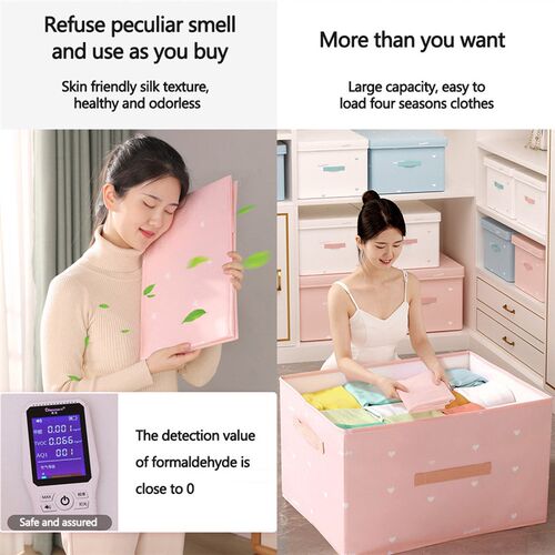 Foldable Clothes Storage Box Household Underwear Panties Soc