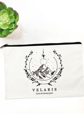 Acotar Velaris Print Women Makeup Bag Toiletry Storage Pouch