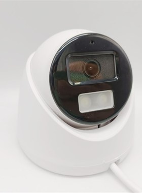 0万半球网络监控球机摄像头POE向语音对讲区域报警0万光