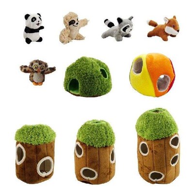 Plush Dog Toy Hide And Seek Activity for Dogs Burrow