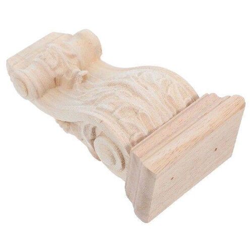 Carved Wooden Corbel Shelf Bracket 8x15x5cm Decorative
