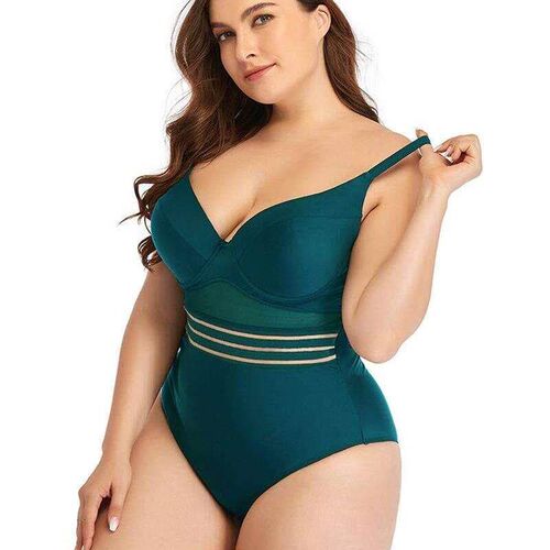 Women big fat Plus Size Swimsuit Swimwear Bikini 4XL lady