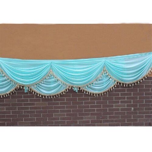 3/6M Faux Silk Swag Drape For Wedding Backdrop Curtain