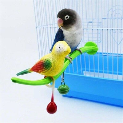 Parrot Perch Birdcage Accessories Perches Stand Plastic
