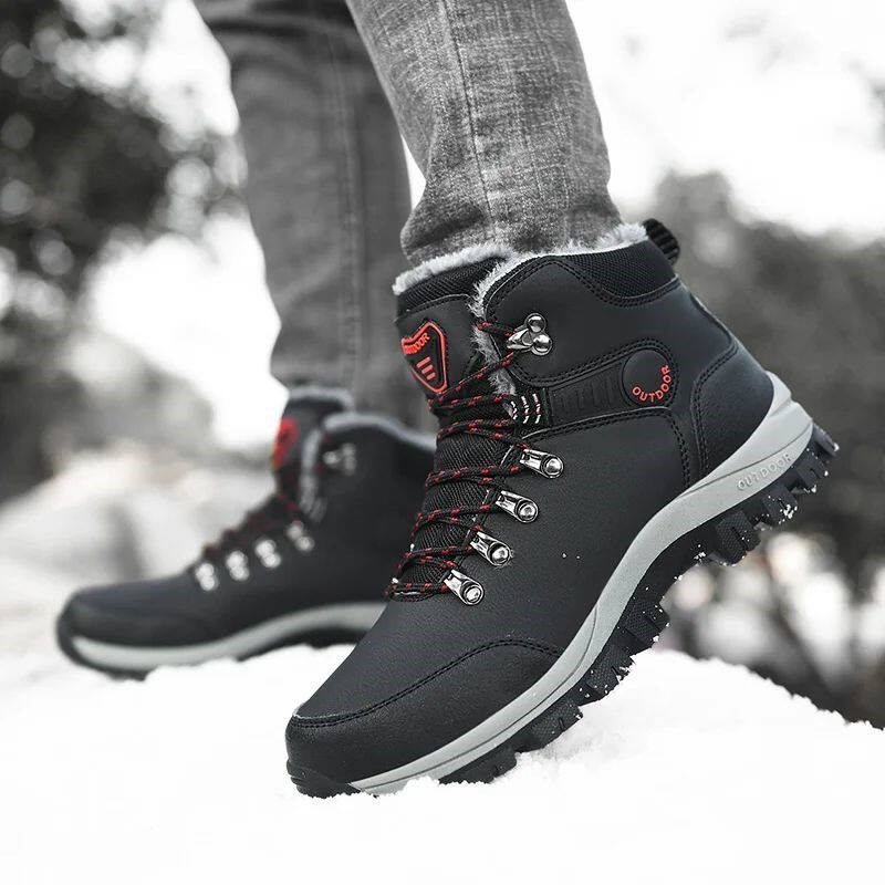 Boots Mens Women Slip On Winter Shoes For Men Waterproof An图片