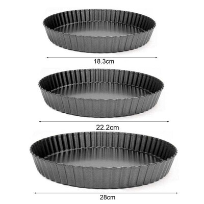 Round Pizza Plate Pizza Pan Dish Tray Non-Stick Mold Pastry