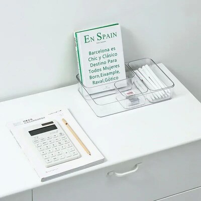 Transparent Box Storage Organizer Desk Plastic Storage Box C