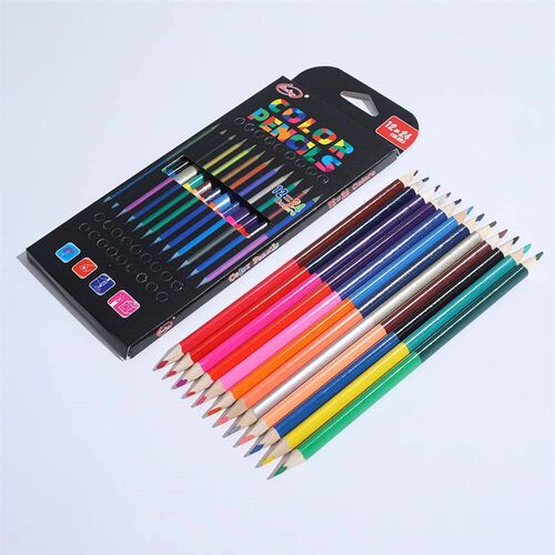 12Pcs Colored Pencils Double Headed 24Color Color lead Penci