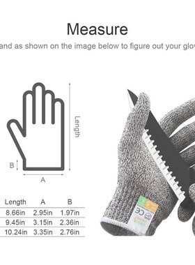 Tools HPPE Cut Resistant Gloves Level 5 Protection High Perf