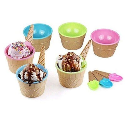 Ice Cream Bowl Party Favors Kids Cereal Cups Supplies