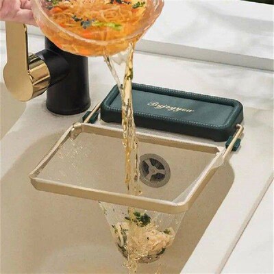 Kitchen Sink Strainer Drain Vegetable Fruit Drainer Basket