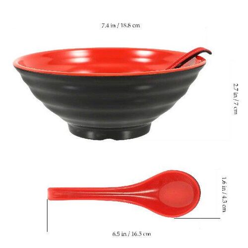 Ramen Bowl Set Rice Vintage Salad Delicate Noodle Household