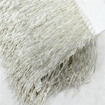 10cm glass Beaded Fringe Lamp Costume Trim Crafts 10 yard si