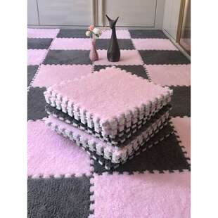 铺地面的垫子拼接地垫毛绒地毯毛毯泡沫垫毛毛床边房间卧室全铺垫