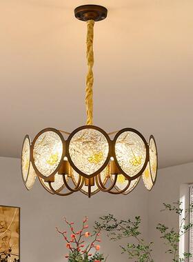 中古风卧室吊灯珐琅彩级感餐厅灯54724新中式复高禅意茶室主书古