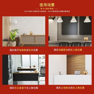 五谷丰登聚宝盆黄铜米缸招财进宝存钱罐摆件家居开业乔迁聚财铜盆