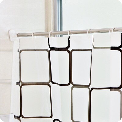 Bathroom shower curtain rod telescopic stainless steel dry