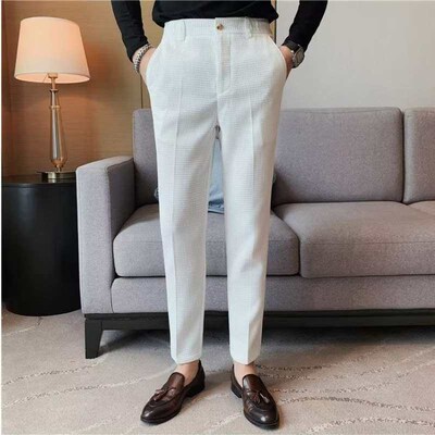 Mens Fashionable Elegant Youth Popular New Casual Trousers