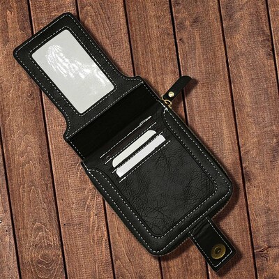 Mens short horizontal small wallet can be multi-functional